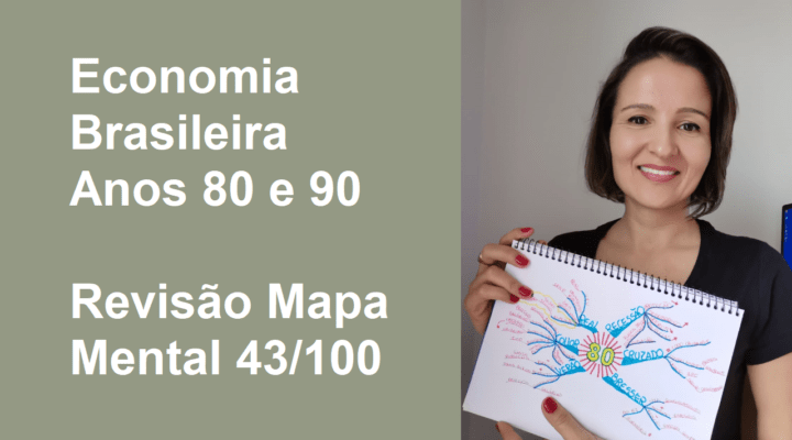 Economia Brasileira (Anos 80 e 90) – Revisão Mapa Mental 43/100