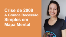 Crise de 2008 (A Grande Recessão) Simples, em Mapa Mental